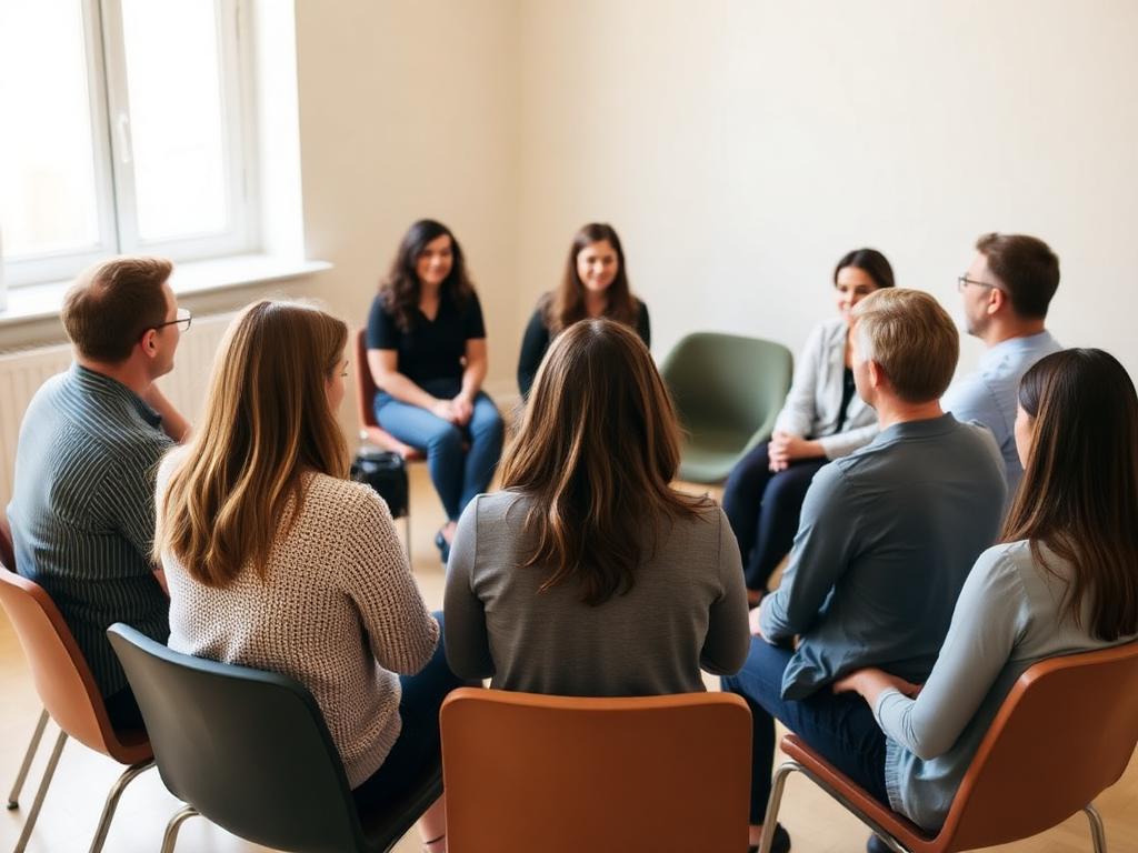 Sessão de terapia em grupo